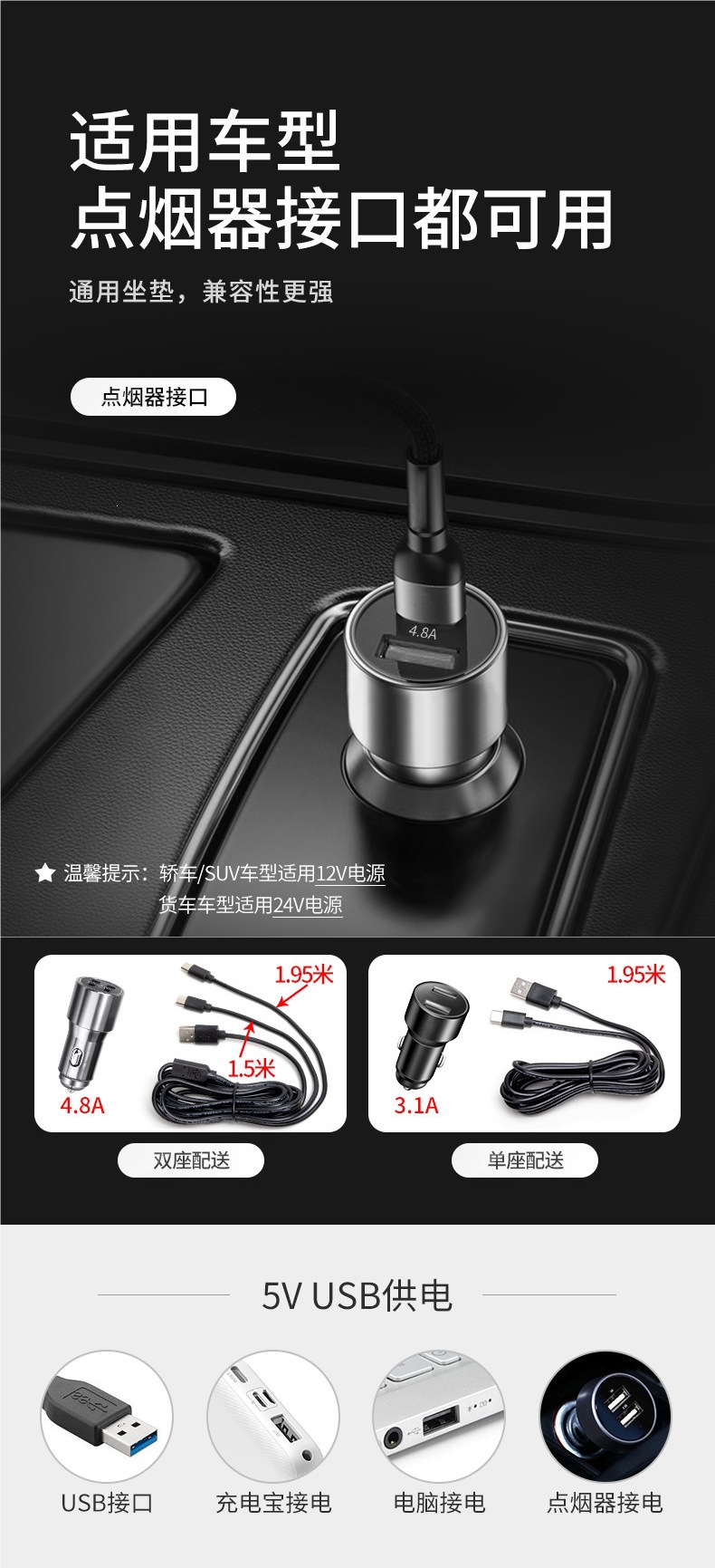 Car electric massage lumbar support cushion for drivers, car lumbar support for driving seat backrest