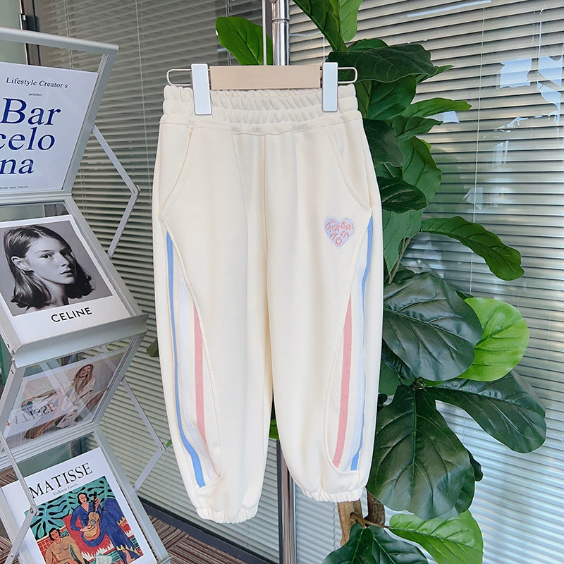 Детские oversized штаны, осенние джоггеры, эластичный пояс и манжеты, размеры 90–140