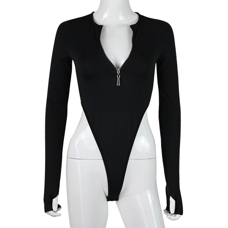 LTY6006D nuevo europeo y americano transfronterizo Amazon AliExpress ropa de mujer en stock de manga larga mono Delgado image 7