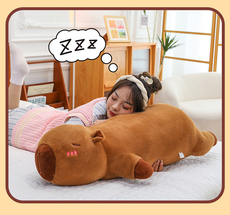 Kapibala Plush Doll Long Pillow Leg Girl Plush Toy Sofa Living Room Cushion Birthday Gift