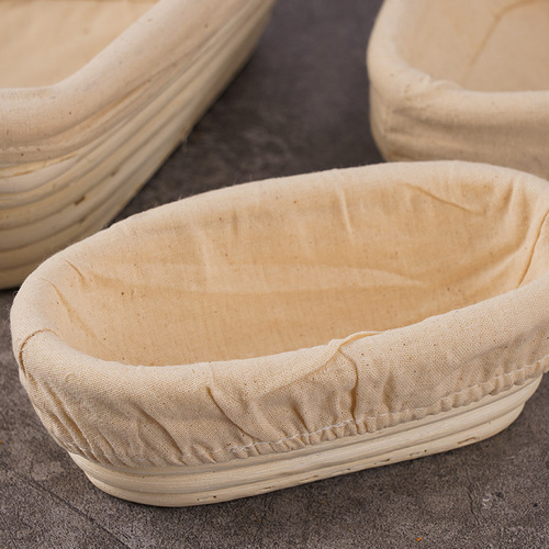 Wicker European Bread Fermentation Basket Hand-woven Country Bread Mold Home Baking Tool