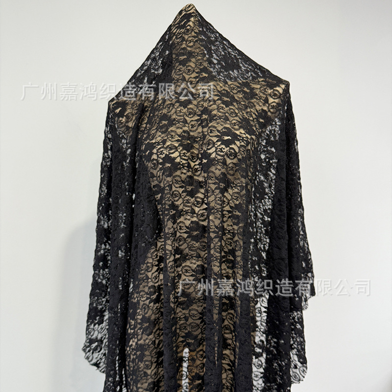 Tejido de encaje europeo y americano, tejido de encaje de burbuja plegado, fabricantes de ropa, blusas, fabricantes de tela en stock
