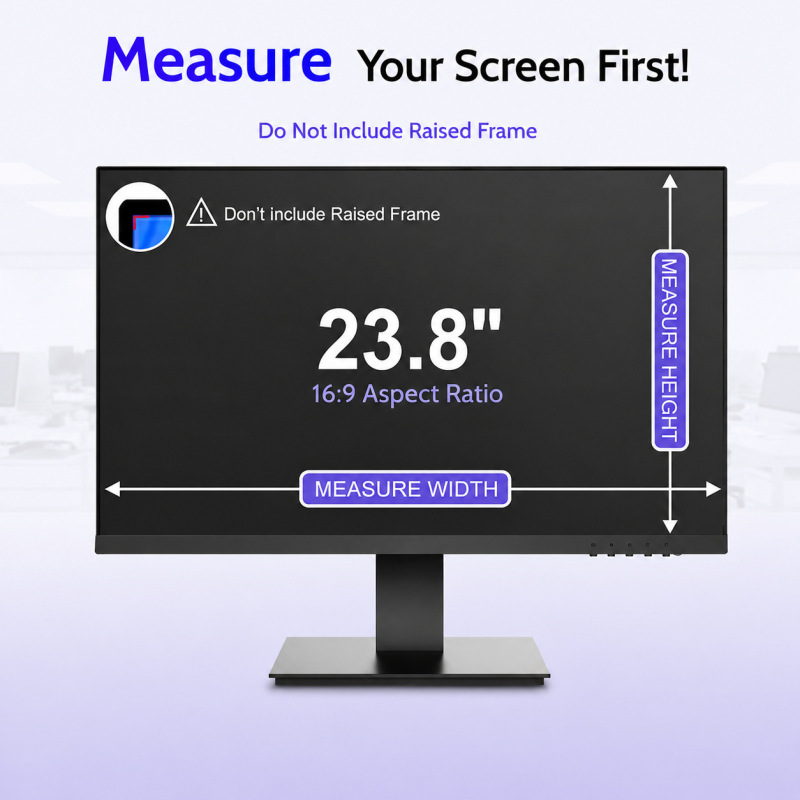 Clip-on privacy screen protector, suitable for desktop computers and monitor screens, clip-on privacy and blue light protection film Clip-on privacy screen protector, suitable for desktop computers and monitor screens, clip-on privacy and blue light protection film