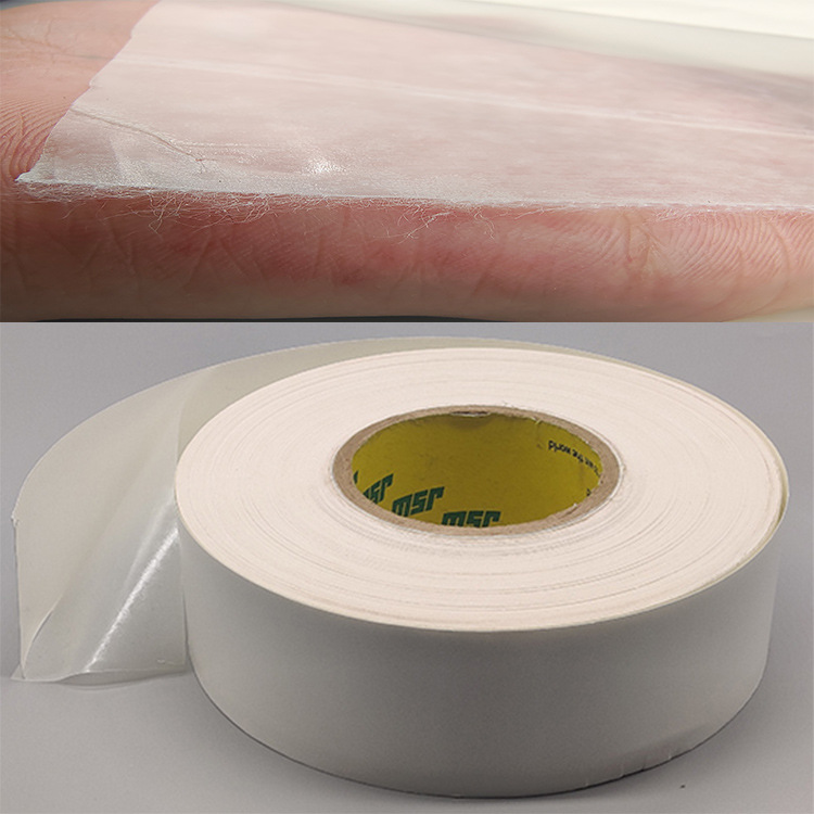 国产索尼605热熔胶膜 粘性好高低温带棉网JSW环保605热熔胶膜