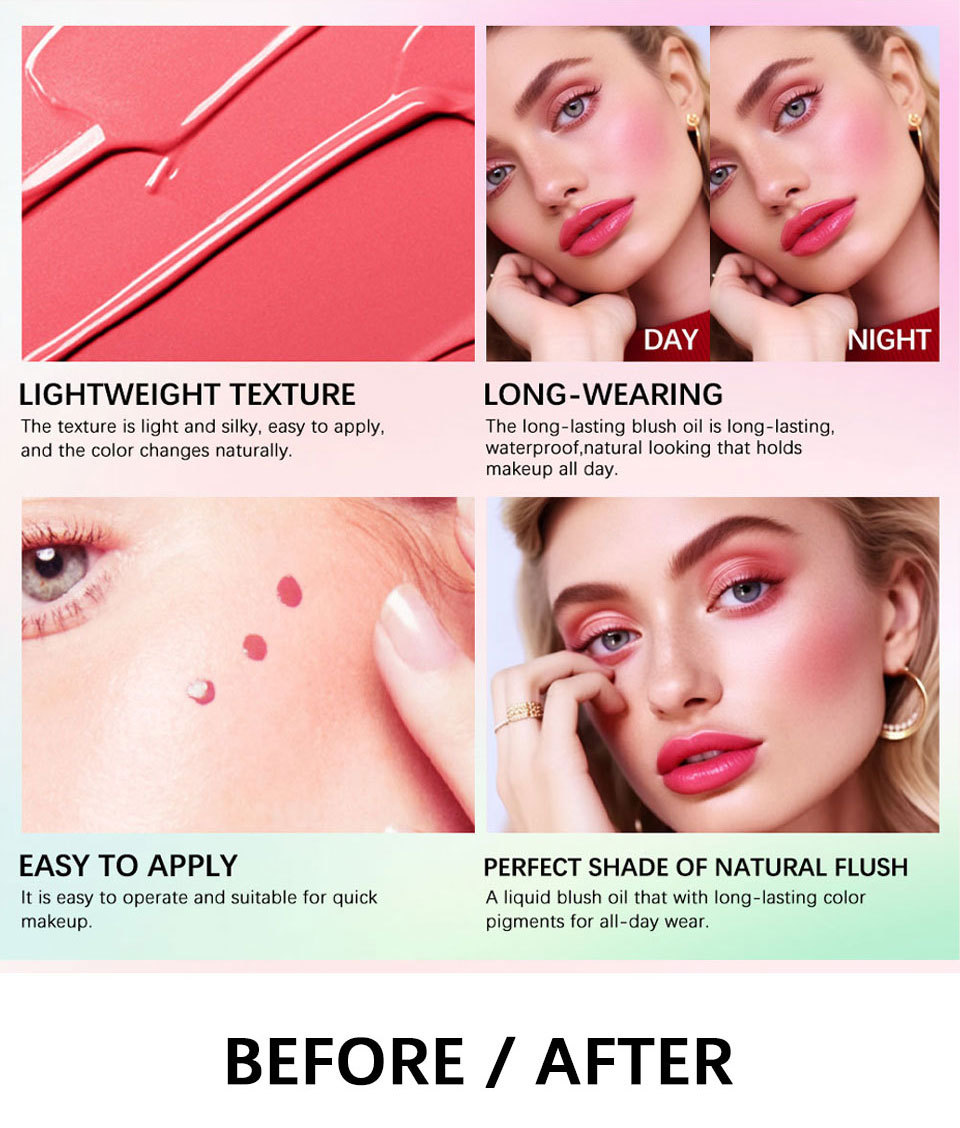 ibcccndc Liquid Blush Oil Brightens and moisturizes Blush, Warming liquid blush undefined