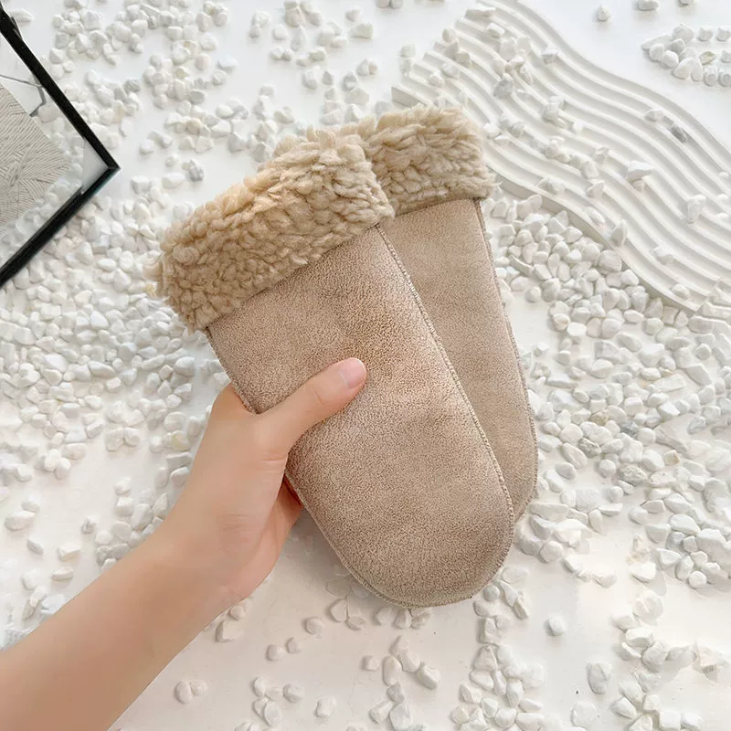 Хлопчатобумажные перчатки износостойкие зимние бархатные утолщения на велосипеде тепло и холод