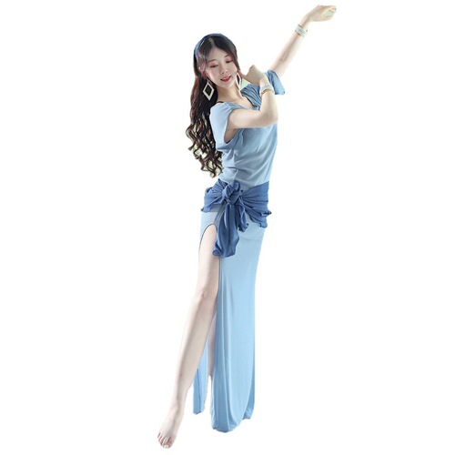 Belly dance practice clothing 2024 new clothing women's folk baladi robe performance oriental dance dance clothing hip scarf