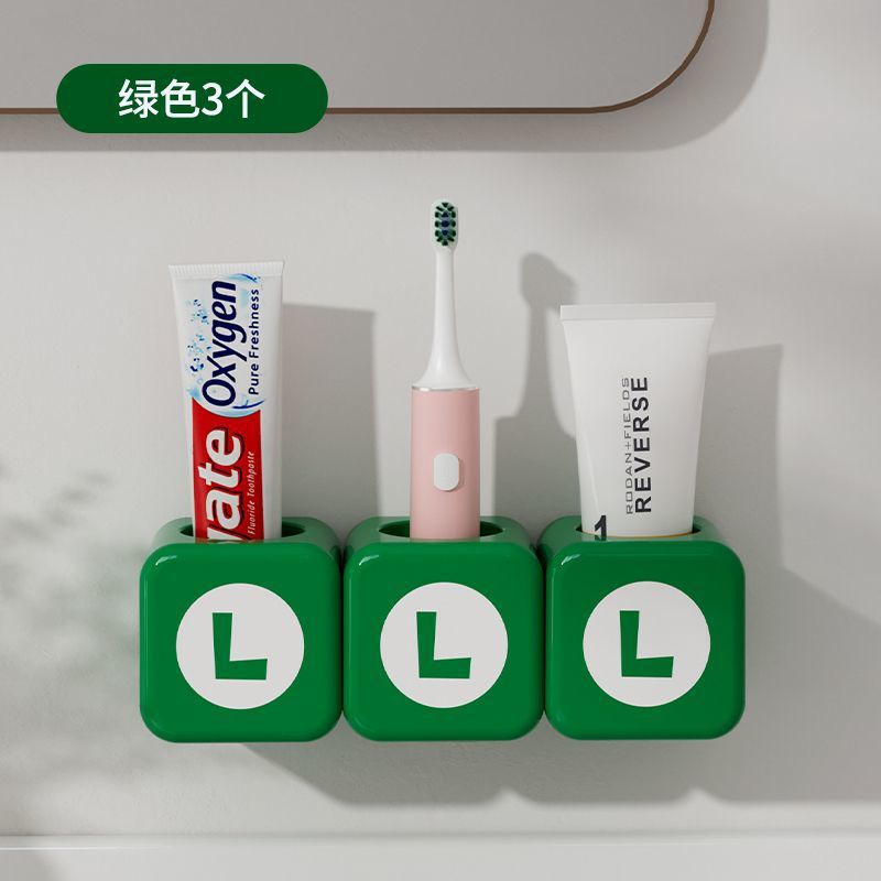 L-shaped electric toothbrush holder (1 set)