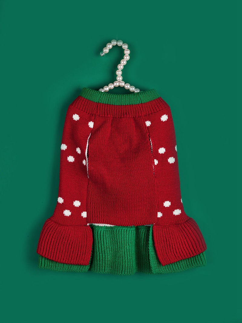 Weihnachtspullover für Haustiere, Weihnachtsbaum, Schneeflocke, Haustier_voghion.com