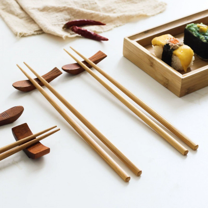 Палочки для еды Высококачественные бамбуковые палочки для еды Бытовые остроконечные в японском стиле Натуральные Нескользящие креативные кухни Суши-магазин Специальный бамбук