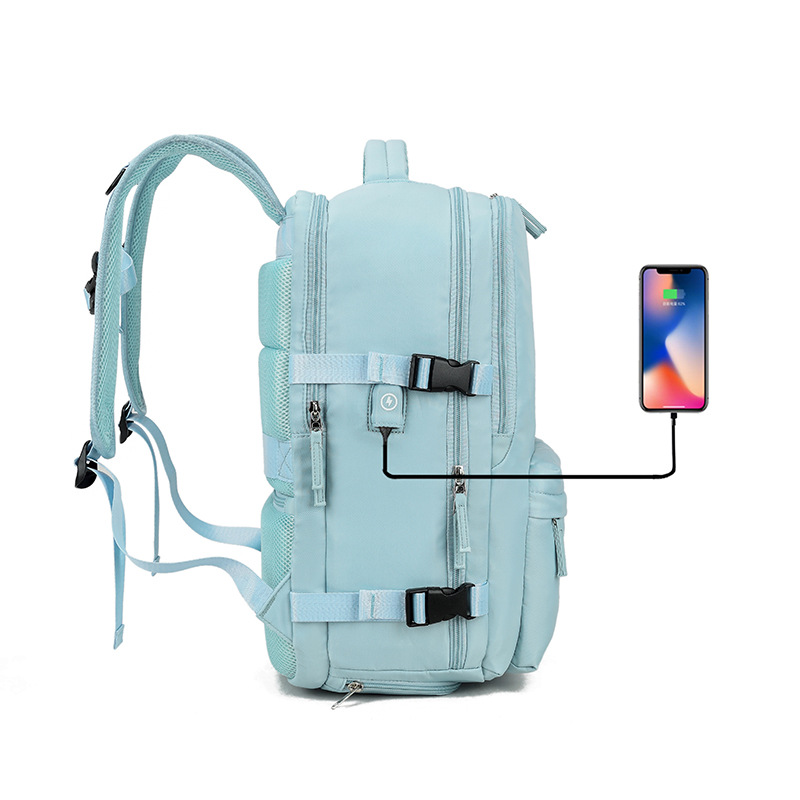 Mochila de nylon impermeable de gran capacidad transfronteriza Oxford tela de negocios mochila multifuncional viaje de ocio mochila ligera