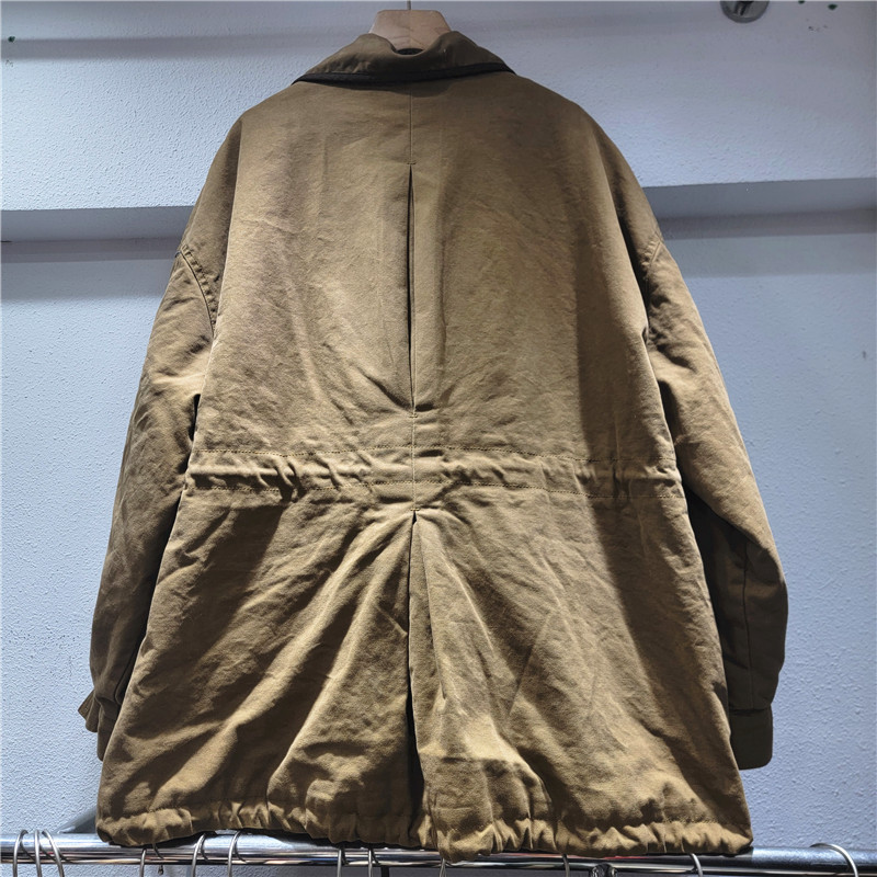 Ingeniería pesada bordada letras de trabajo chaqueta de mujer otoño 2025 cuerdas de tracción casuales sueltas cintura chaqueta de aire extranjero