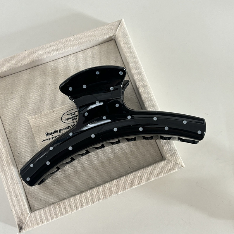 7#검은색 옷걸이 물방울 무늬 그리퍼