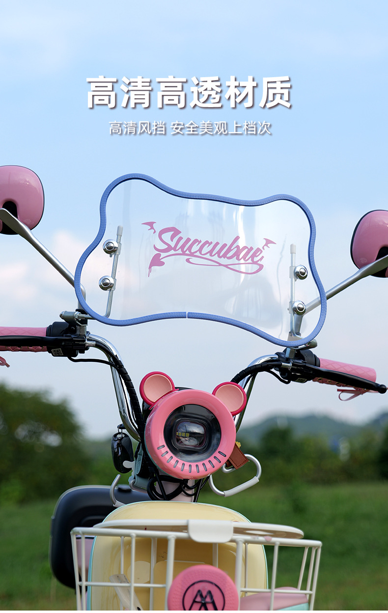 Windshield for Electric Vehicle Emma, Yadea Retro, Front Windshield