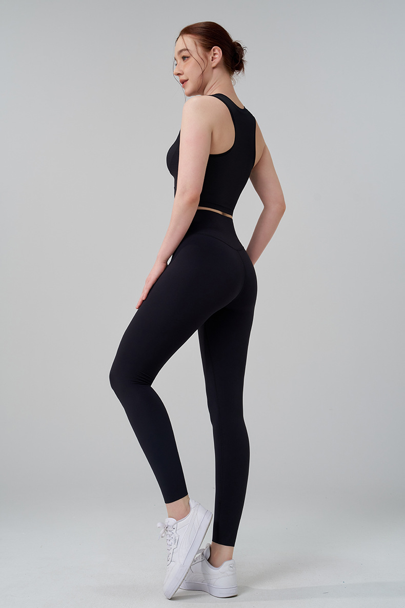 Fitness Sport Style Solid Color Nylon Super Elastic Lycra No Size Collarless Active Bottoms Pants display picture 44