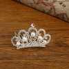 Children's tiara from pearl for princess, crown, accessory, wholesale