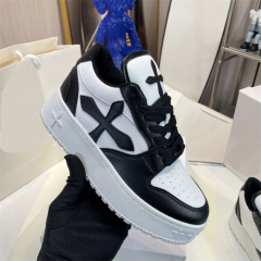 2023 Spring/Summer New Arrival Cross-Strap Sneakers—Celebrity-Style Casual White Shoes with Thick Sole and Hidden Heel, Perfect for Women
