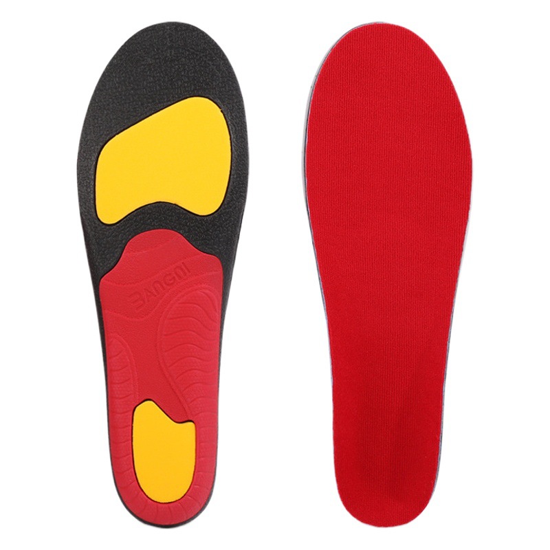 Soporte de arco plantilla deportiva hombres y mujeres absorción de choque transpirable absorción de sudor desodorante pie plano corrección de luz plantilla deportiva cómoda