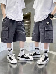 男児夏服ズボン2025新型子供夏半ズボン中の大童男の子夏服ズボン五分ズボン潮