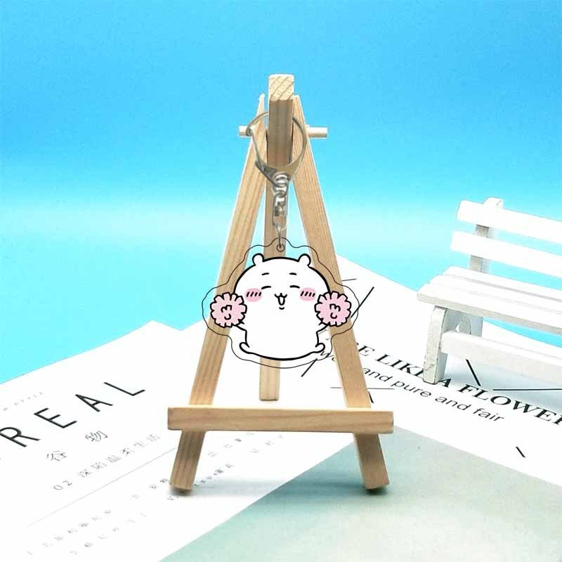 chiikawa ジイカワ ハチ小八 ins 漫画かわいいランドセル小さなペンダントアクリルキーホルダー|undefined
