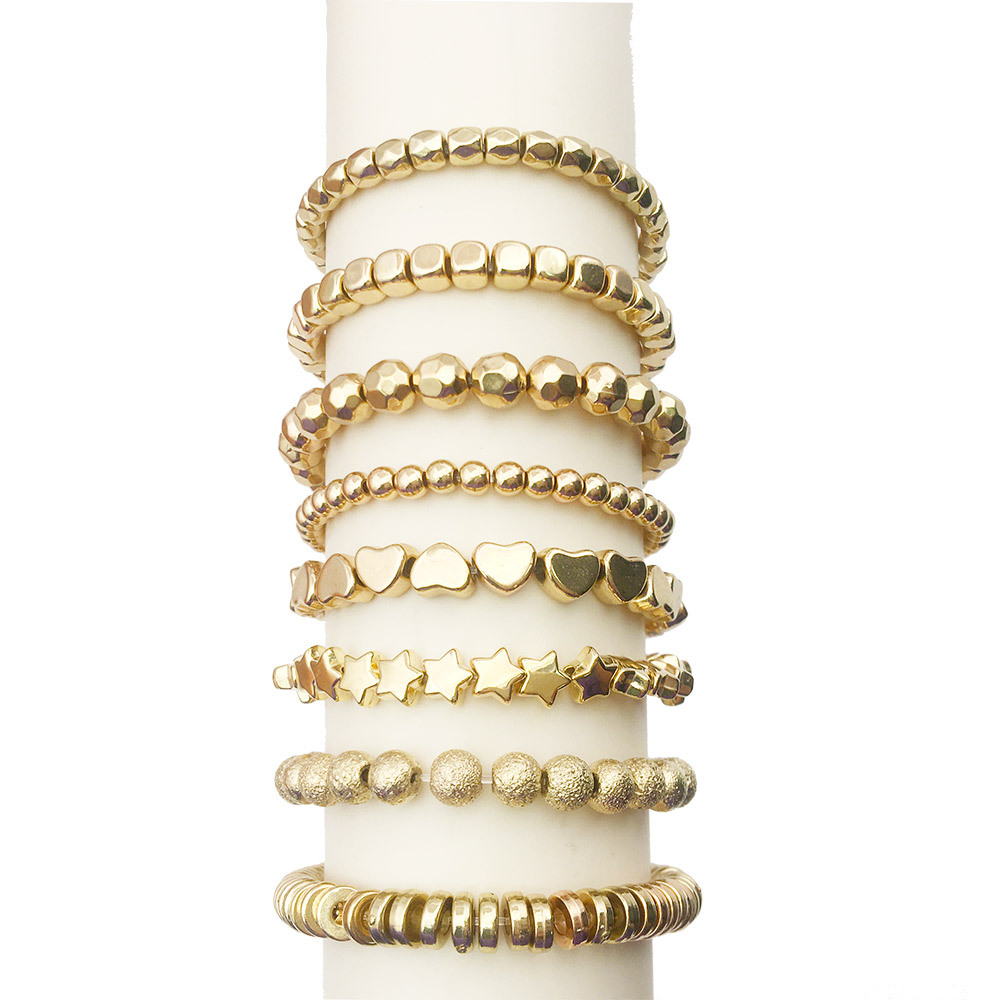 100 oil-sealed and color-preserving CCB beads, round beads, square beads, five-pointed star heart diy handcrafted bead material accessories pic 6