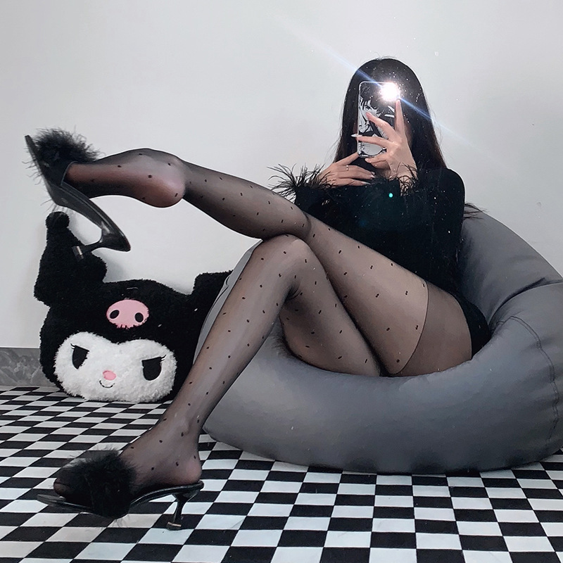 Sexy Stockings sexy women's ultra-thin plus size women's lace pantyhose free of emotional appeal temptation black silk wholesale 3099