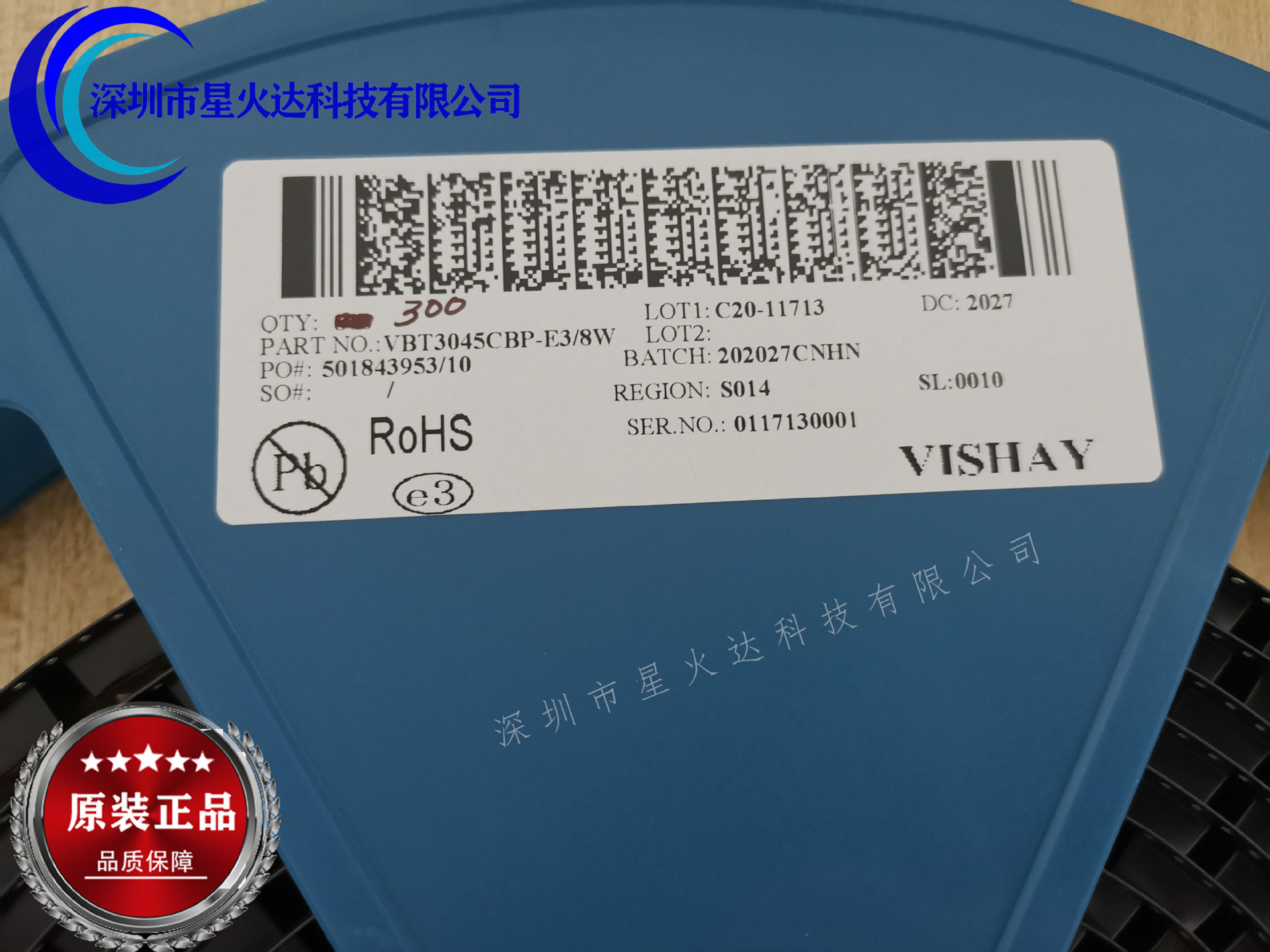 原厂代理VBT3045CBP-E3/8W TO-263AB 肖特基二极管与整流器 现货