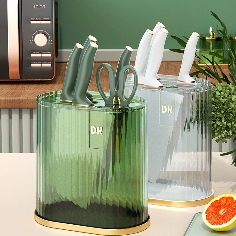 Стеллаж для кухонных ножей Стеллаж для хранения Бытовая столешница Многофункциональный овощной нож Интегрированный ящик для хранения Слива 2022 Новая полка