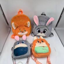疯狂动物城手提包包卡通毛绒包双面公仔大容量可爱朱迪手提包