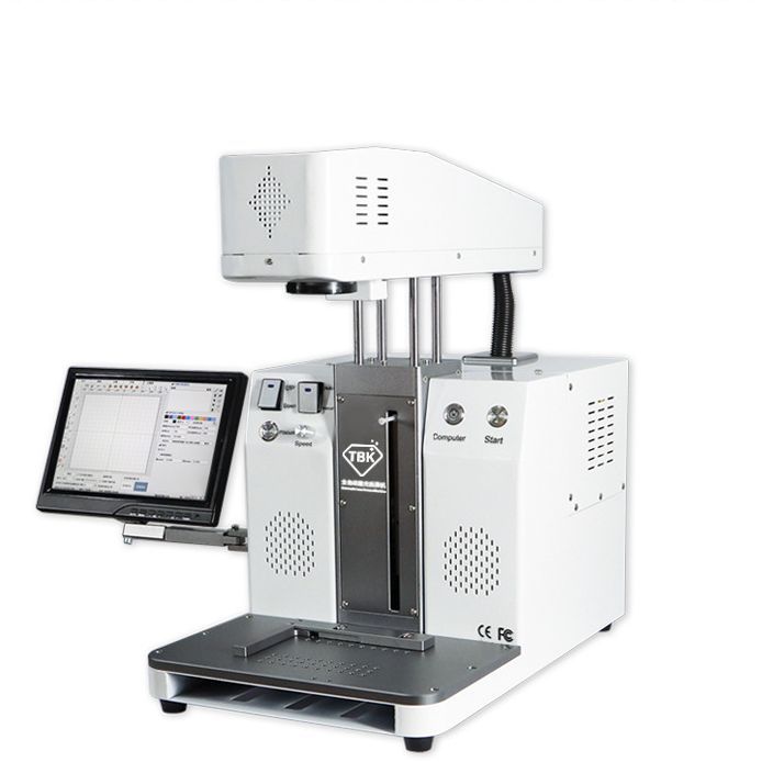 TBK958C激光拆屏机苹果手机后盖玻璃维修激光雕刻打标一体机厂家