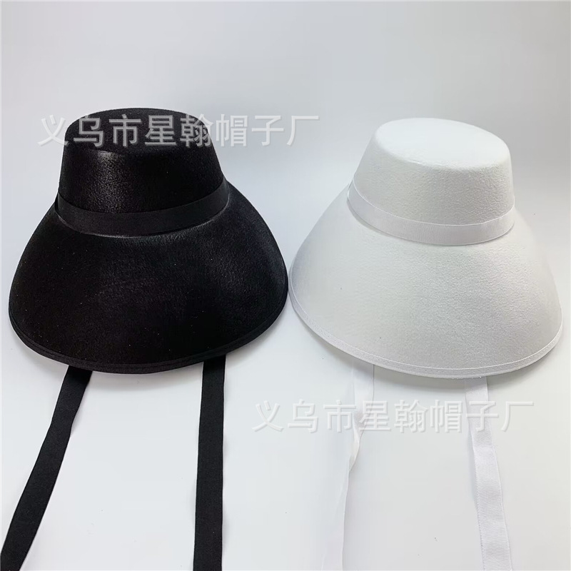 Estrellas americanas y rayas cinta vintage alto sombrero mago etapa rendimiento Festival fieltro paño recto sombrero alto