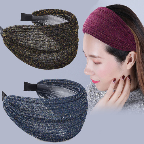Headband for Women to Cover Gray Hair, Outdoor Thin Clip-in Hair Accessory, Wide Edge Hairpin, Hairband