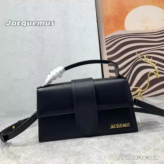 French jacquemus Niche Design Single Shoulder Crossbody Portable Flip High-grade Texture Small Bag Baguette Bag for Women