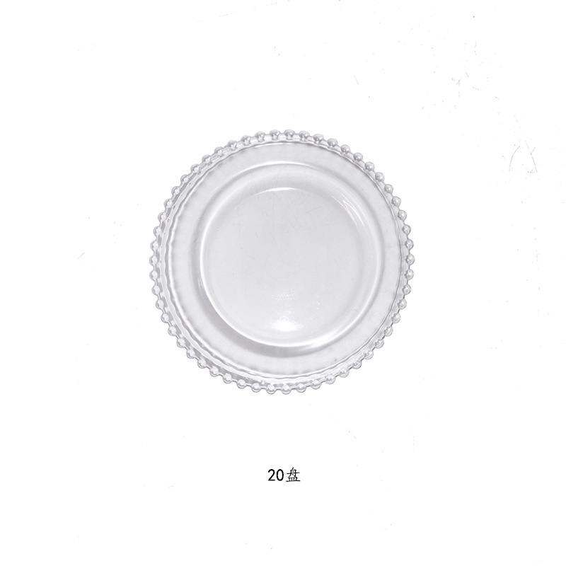 20CM [투명] 구슬 플레이트