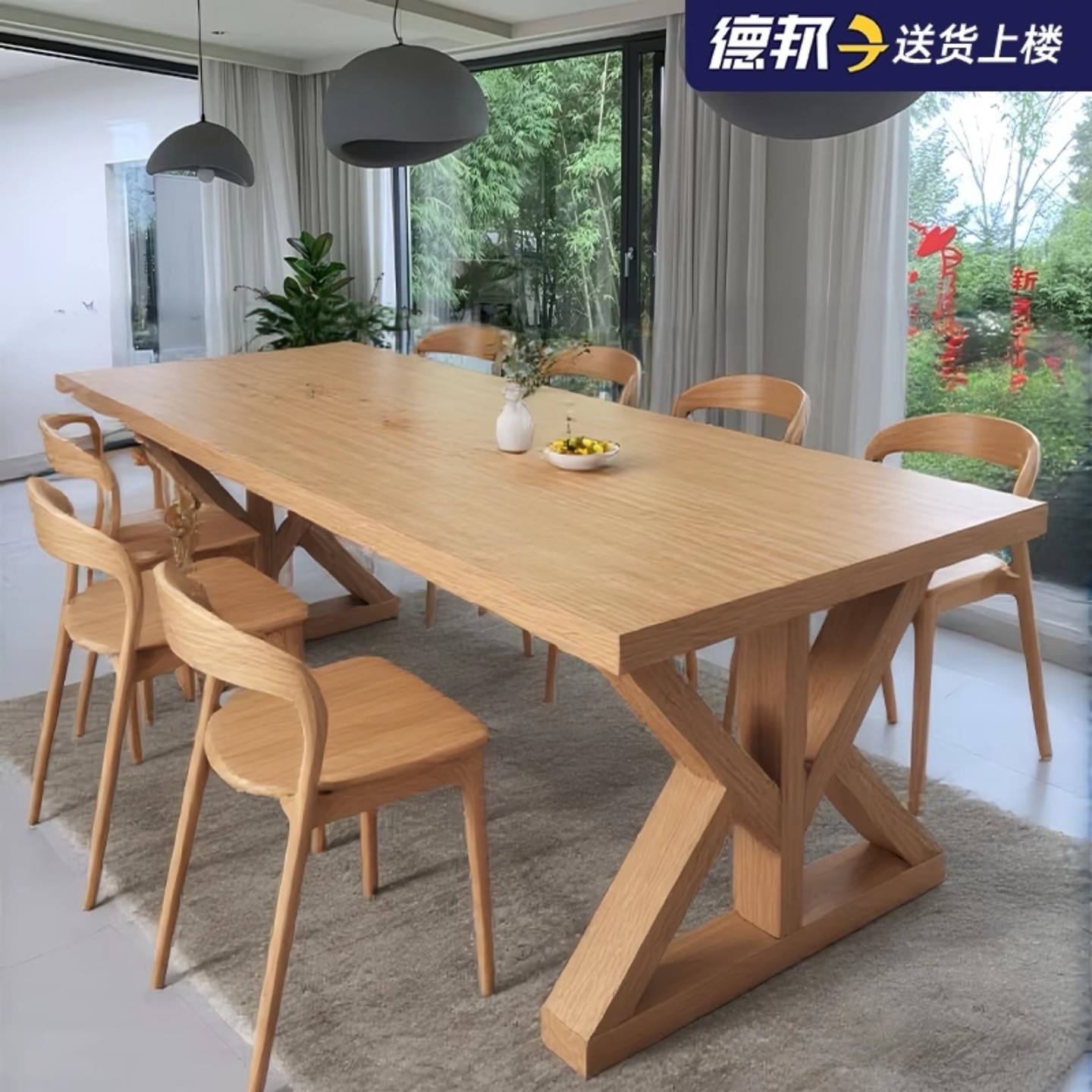 Dining Table Nordic Small Apartment Home Restaurant Dining Table Simple Rectangular Desk Living Room Dining Table and Chair Combination