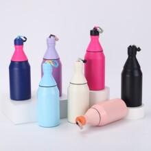跨境美式小口瓶新款分装瓶多容量可乐瓶不锈钢保温保冷运动水壶