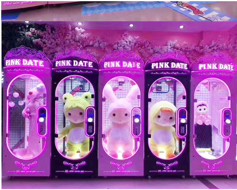 Red de Internet Escanee el código en interiores, máquina de garras que se toma con monedas, ciudad de videojuegos comerciales, clip grande, clip de muñeca, máquina de bocadillos