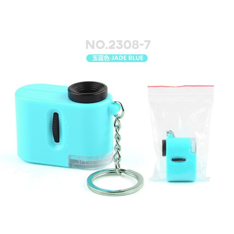 NO.2308-7 미니현미경 [옥청색 가방]