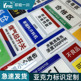 工厂区域牌酒店门牌仓库科室牌提示牌定制带背胶可双面免费设计