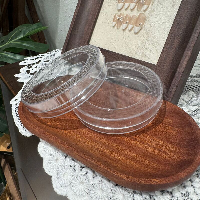 Liyou Zhongxiaoyue Manicure Purely Handmade Wearable Nail Tips Acrylic High Transparency Wearable Nails Round Storage Box Dustproof
