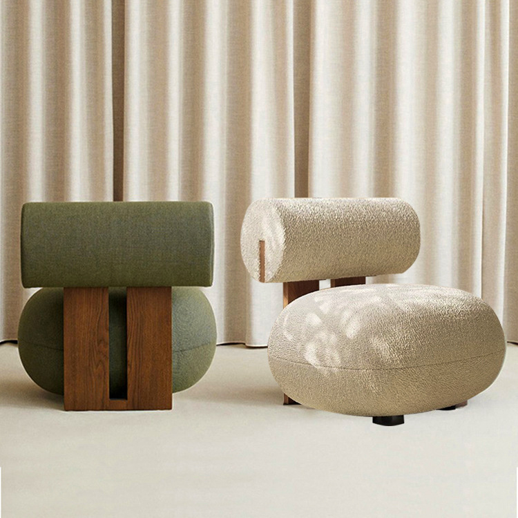 Nordic Solid Wood Single Leisure Chair Modern Internet Celebrity Cream Style Teddy Velvet Armchair Designer Creative Sofa Chair Nordic Solid Wood Single Leisure Chair Modern Internet Celebrity Cream Style Teddy Velvet Armchair Designer Creative Sofa Chair
