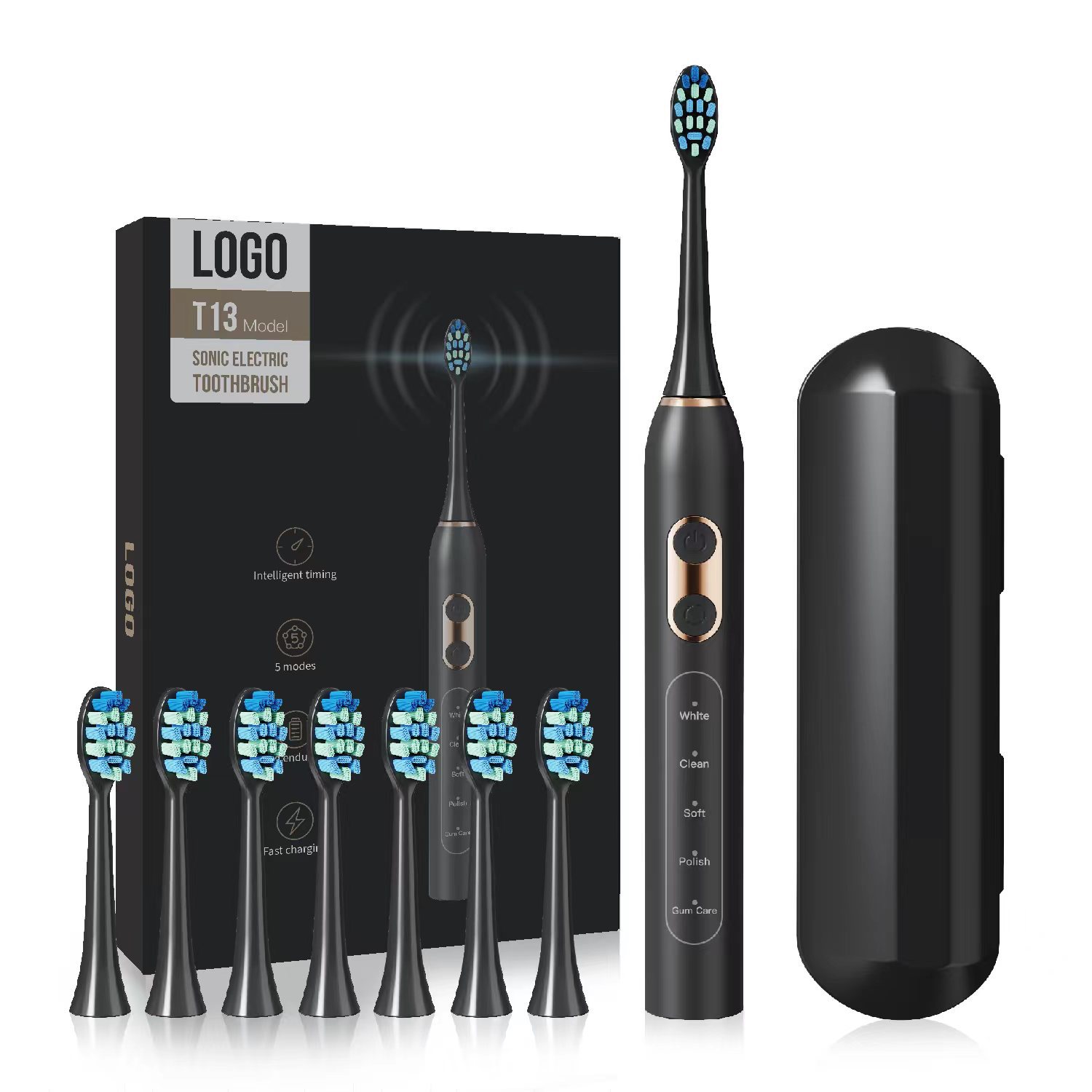 T13 Sonic cepillo de dientes eléctrico adulto pareja recargable cepillo de dientes eléctrico transfronterizo