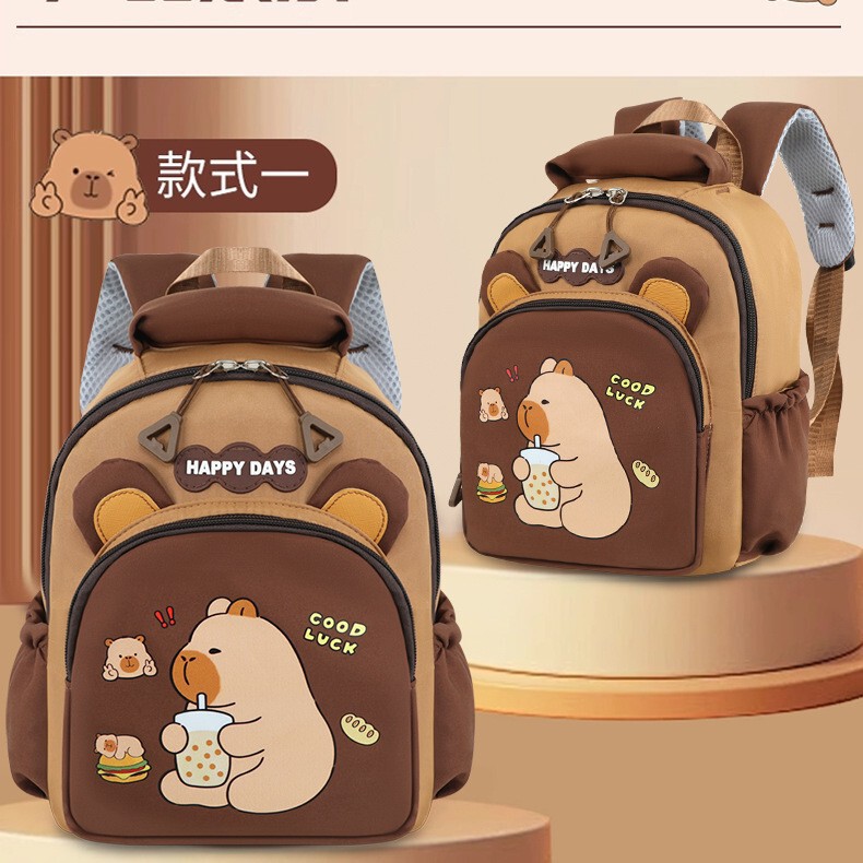 2025 New Kappi Bala Large Capacity Cartoon Kindergarten Schoolbag Primary School Sports Backpack Children Backpack