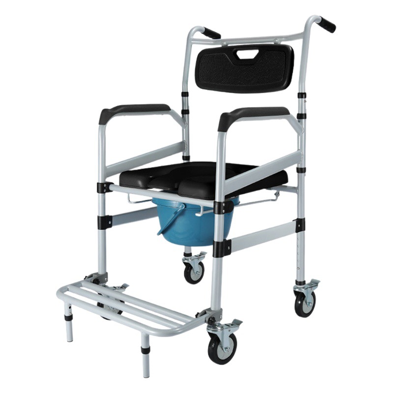 Silla de inodoro para los ancianos asiento conveniente taburete sanitario reforzado mujeres embarazadas Silla de inodoro altura ajustable taburete