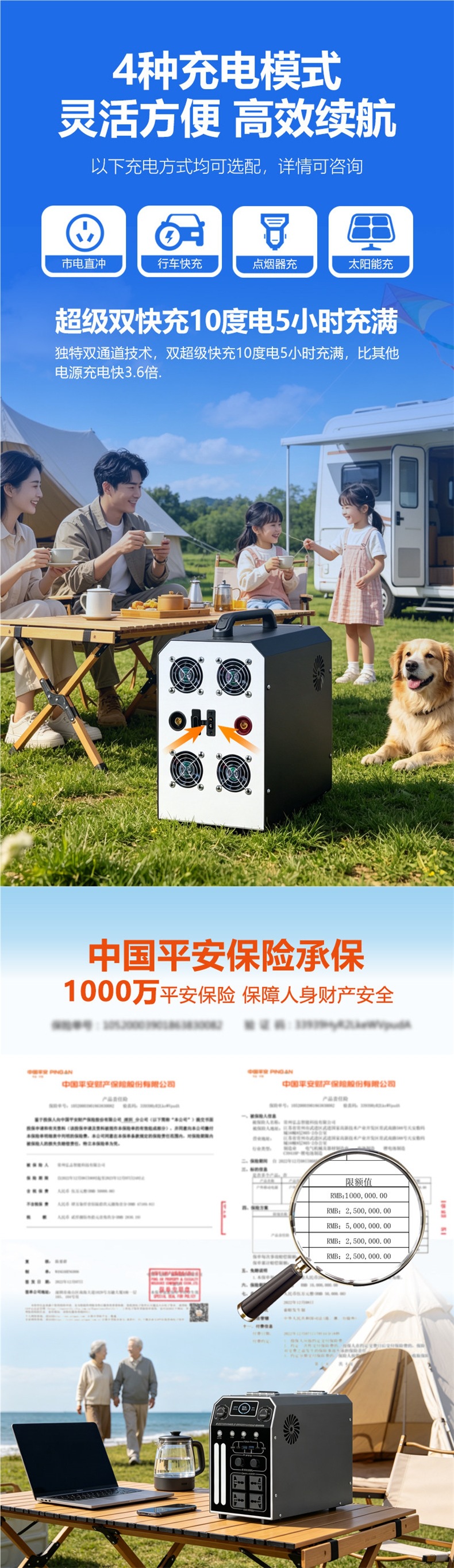 Outdoor portable power bank 220V Ningde Era large-capacity household portable high-power RV energy storage battery
