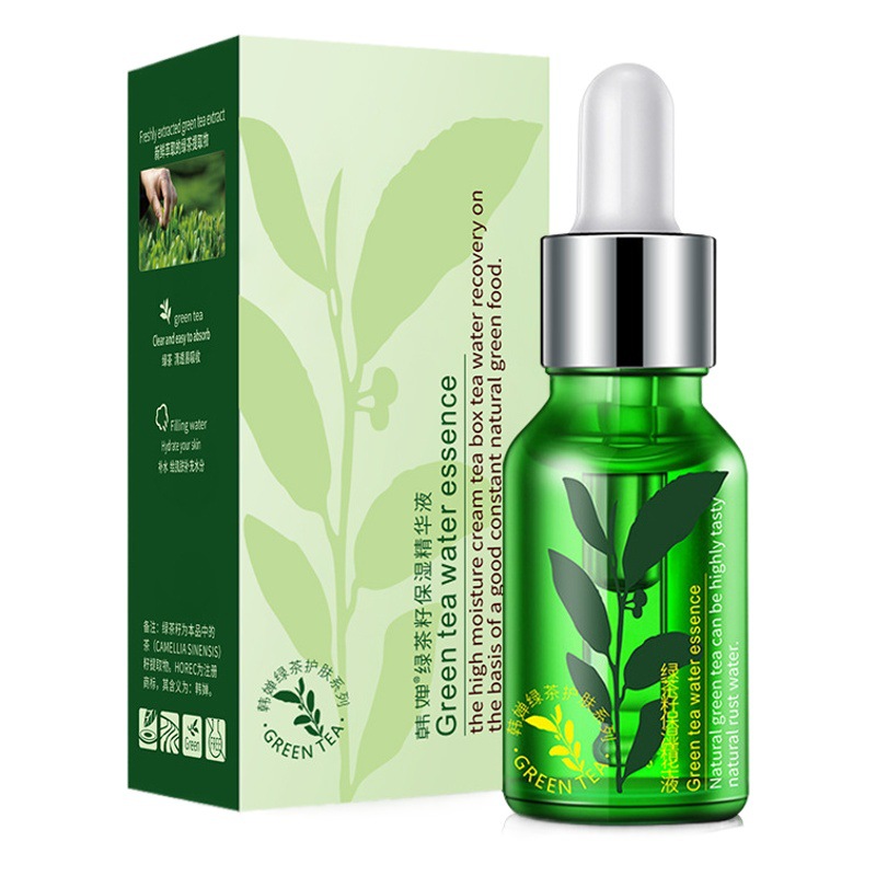 Han Qian té verde semilla hidratante esencia facial hidratante WeChat cosméticos al por mayor