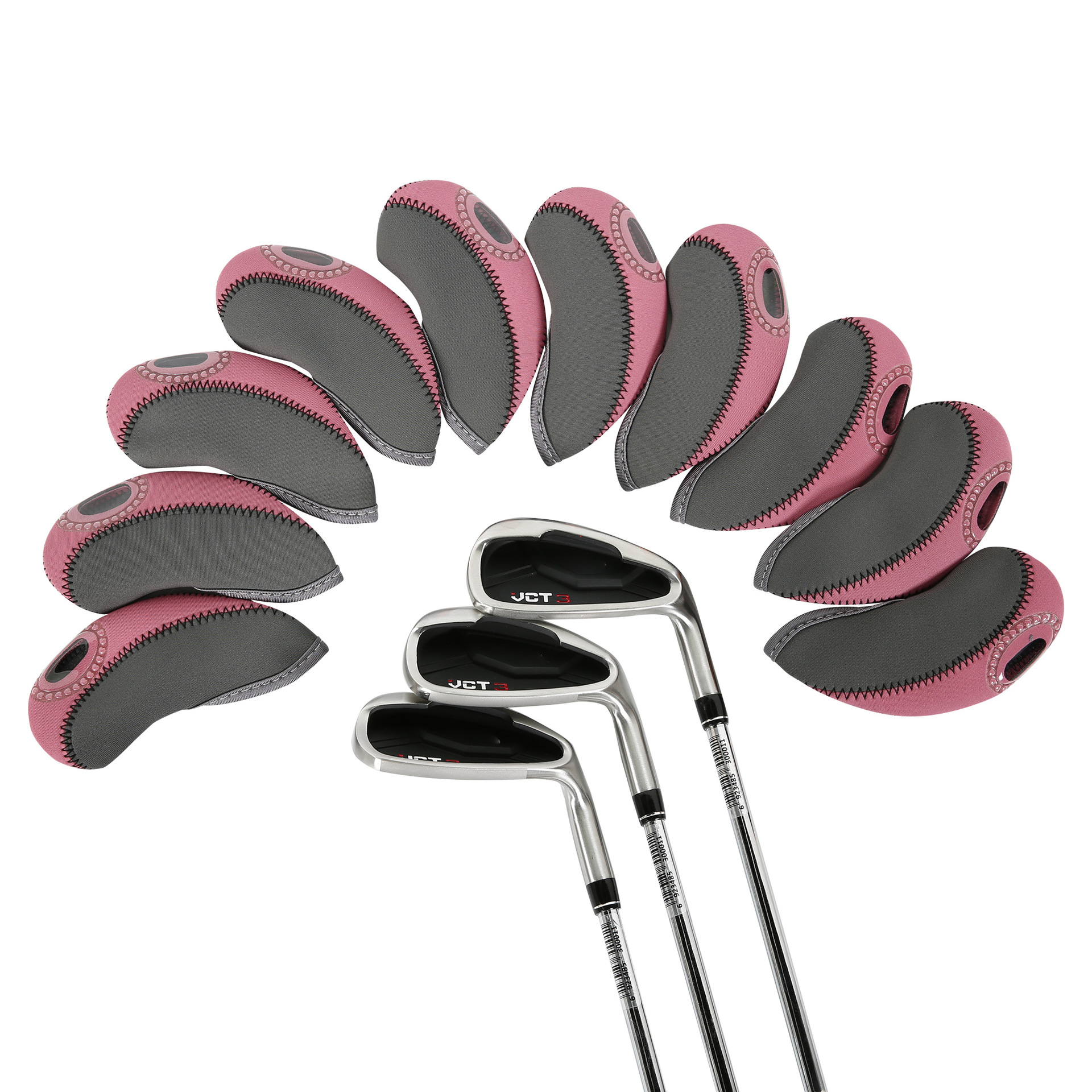 Yuefan Source Supply Juego de gorro de golf de dos colores Juego de hierro de golf Golfheadcovers