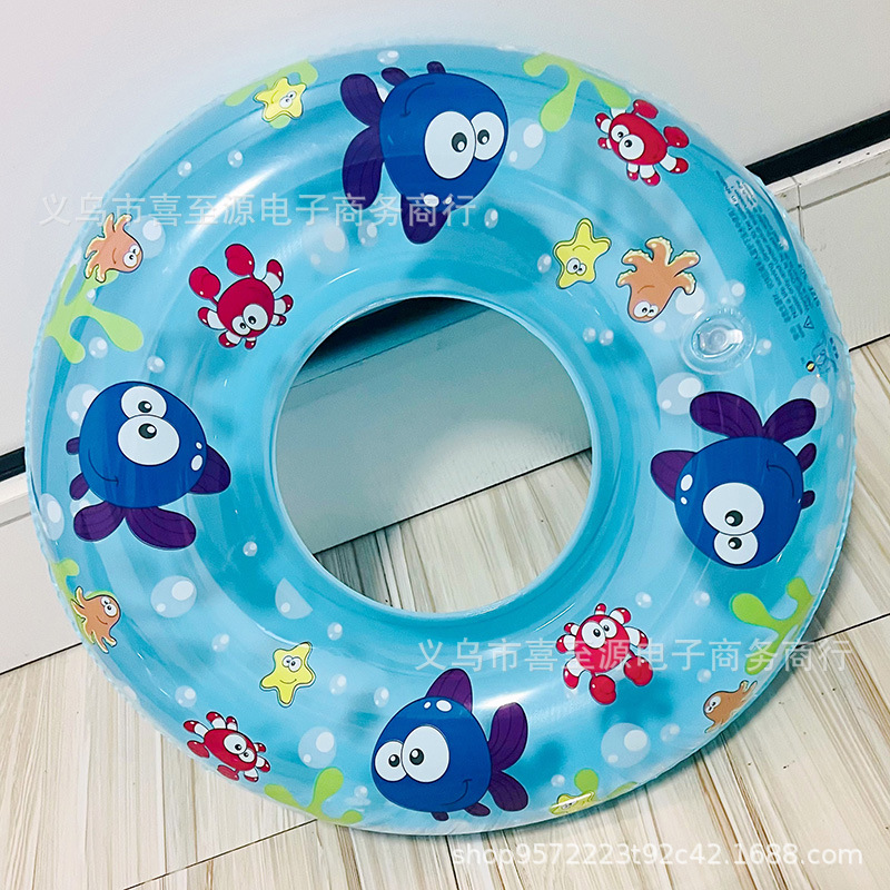 Flotador Axilar Transparente con Lentejuelas para Niños de PVC Inflable y Antivuelco