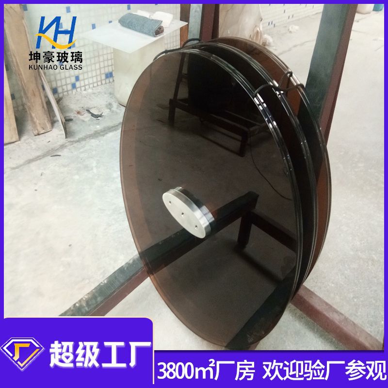 灰茶玻璃厂 12mm灰茶钢化玻璃 茶玻装饰玻璃 尺寸其全价格实惠