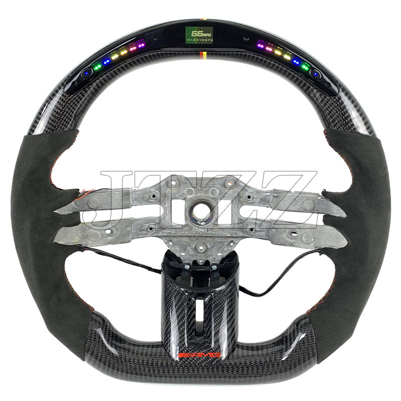 Suitable for Mercedes-Benz AMG CLA CLK CLC CLB C300 C- class dragonfly disc modified carbon fiber steering wheel